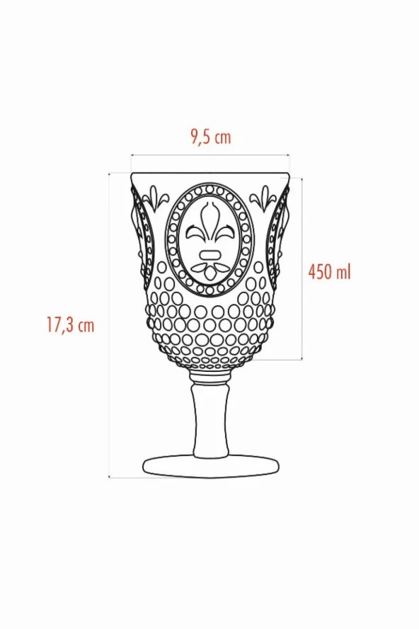 Akrilik Mürdüm Tekli Kadeh & Su Meşrubat Kahve Yanı Bardağı 450 ml ( Cam Değildir ) - 5
