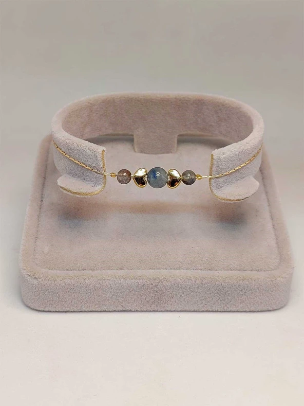 Kyanit Taşı Tasarım Bileklik (45734) - Resim 2