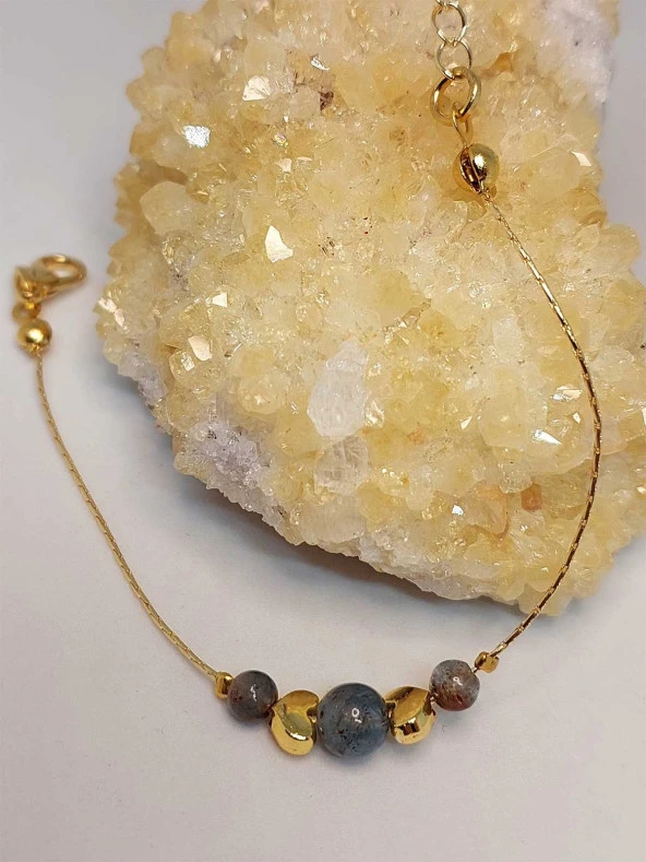 Kyanit Taşı Tasarım Bileklik (45734) - Resim 3