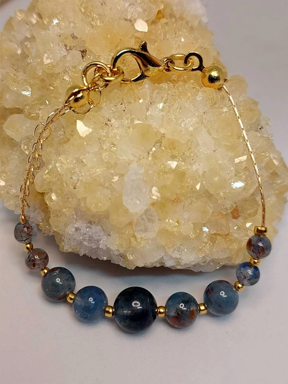 Kyanit Taşı Tasarım Bileklik (45736) - Resim 3