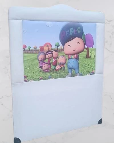 Başlık 90322 DK Tek 903320 Kişilik 90 PEPE Model Suni Deri beyaz Kumaş El Yapım - 4