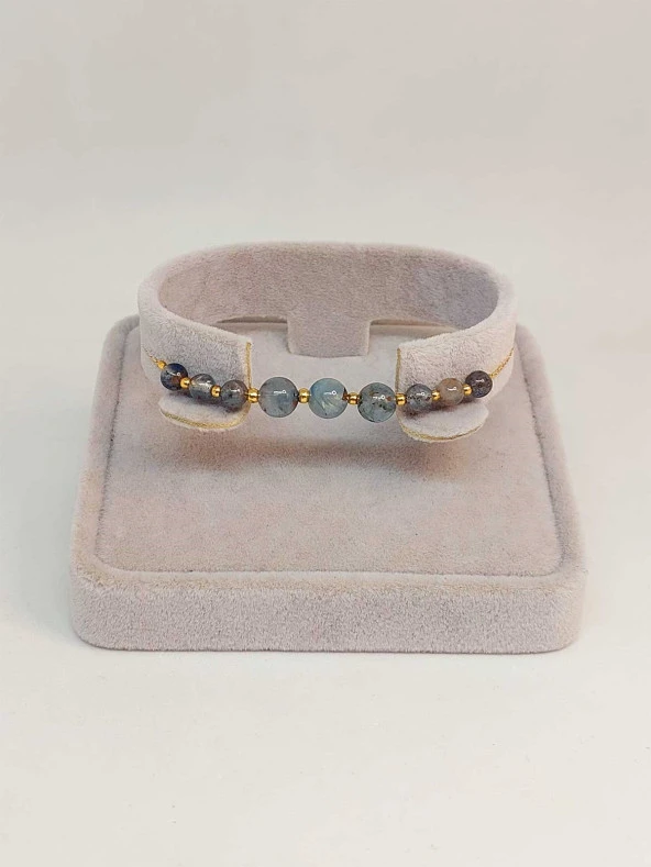 Kyanit Taşı Tasarım Bileklik (45744) - Resim 2