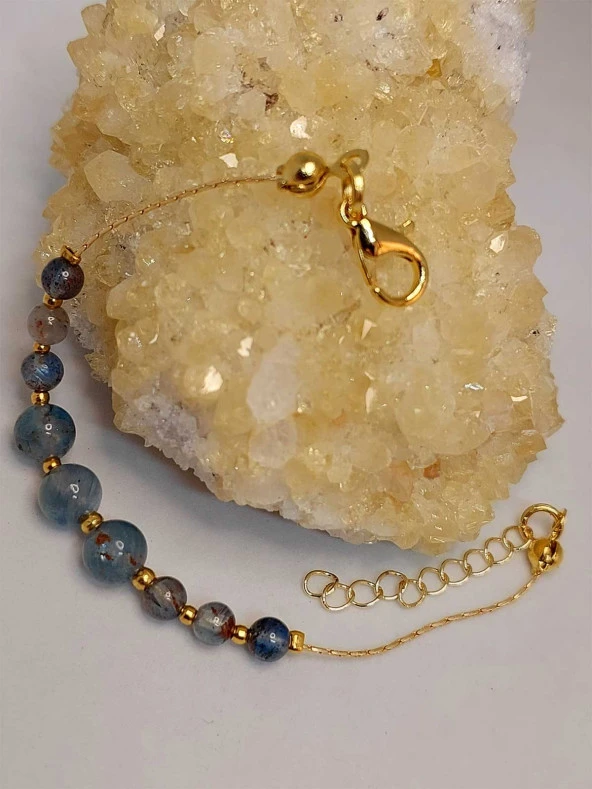 Kyanit Taşı Tasarım Bileklik (45744) - Resim 3