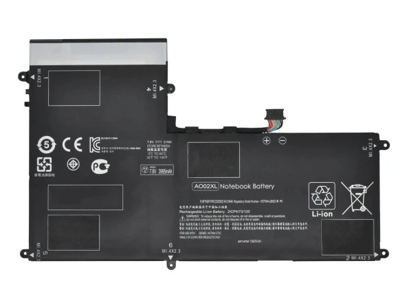 RETRO Hp ElitePad 1000 G2, AO02XL Tablet Bataryasi