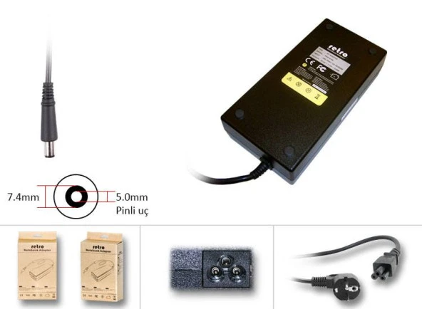 RETRO  Hp Compaq 150W Pinli Uç Notebook Adaptör RNA-HC16