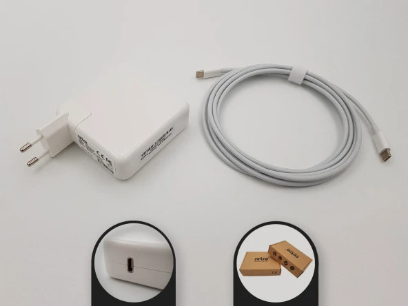 RETRO  Apple MacBook 96W USB-C PD Adaptör RPA-AC216