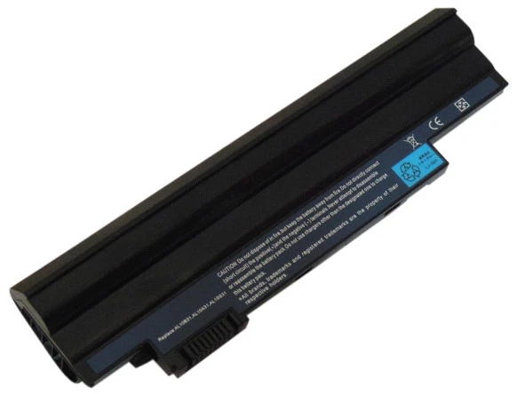 RETRO  Acer Aspire One D255, D260, AOHappy Notebook Bataryasi - Siyah