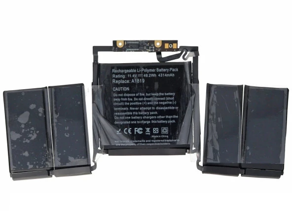 RETRO  Apple MacBook Pro A1706 2016, A1819 Notebook Bataryasi