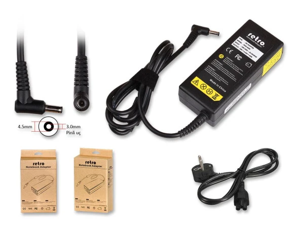 RETRO  Asus 19V 3.42A 65W Pinli Uç Notebook Adaptör RNA-AS06