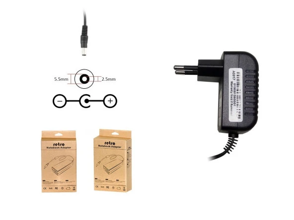 RETRO  25V 600mA 15W Switch-Mode SMPS Adaptör RPA-AC017