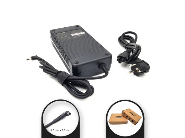 RETRO  MSI 20V 12A 240W 4.5mm Pinli Uç Notebook Adaptör RPA-AC334