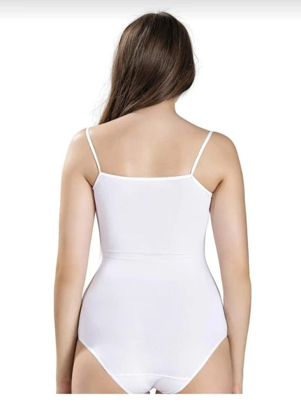 JİBER 502 BAYAN İP ASKILI ÇITÇITLI BODY 10 ADET - Resim 2