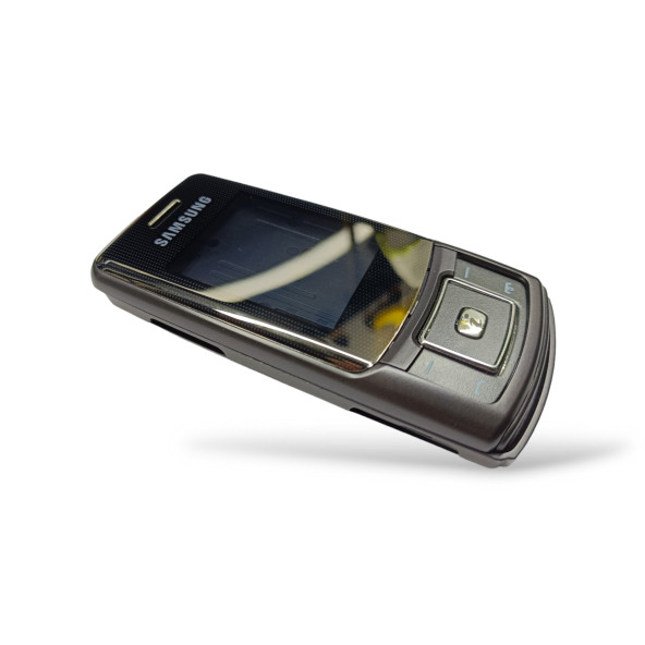 Samsung M620 Kasa Samsung Galaxy M620 Uyumlu Siyah Renk Orta Kasa Ön Arka Kapak Tuş Takımı - 1