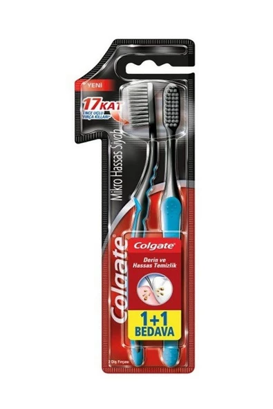 Colgate Mikro İnce Siyah 1+1