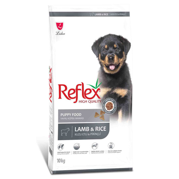 Reflex kuzu etli pirinçli yavru köpek maması 10kg kuzulu lamb rice puppy kuru köpek maması