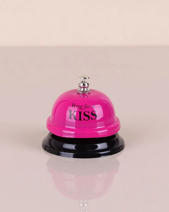 Ring For A Kiss Renkli Dekoratif Resepsiyon Zili Masa Üstü Otel Acil Durum Çağrı Çanı