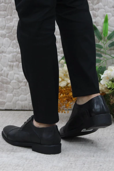 Mehmet Mete 42060 İç Ve Dış Hakiki Deri Kauçuk Taban Erkek Ayakkabı - Resim 4