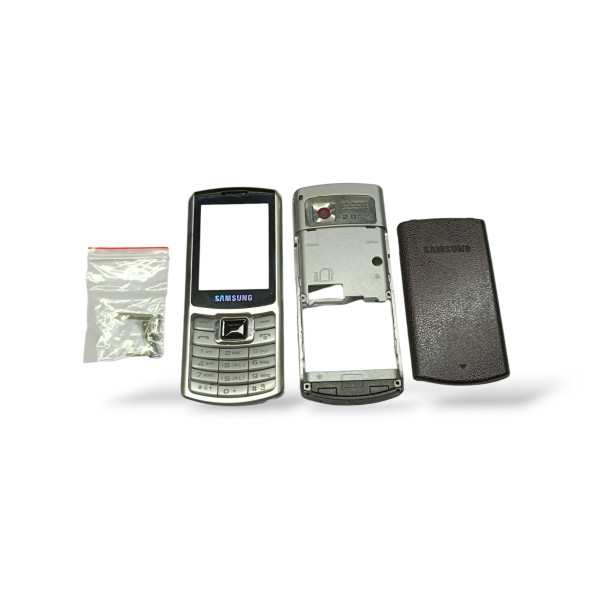 Samsung S3310 Kasa Samsung Galaxy S3310 Uyumlu Siyah Renk Orta Kasa Ön Arka Kapak Tuş Takımı - 3