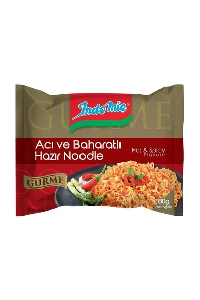 Indomıe Acı Ve Baharatlı Hazır Noodle Gurme 80 Gr