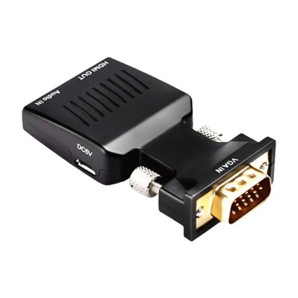 Powermaster PM-4276 Audıo Çıkışlı Vga To HDMI Çevirici Adaptör 1080HD