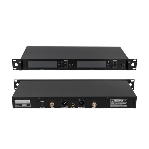 Ayt Magicvoice Mv-21633 2 El Tipi Mikrofonlu 100+100 Kanal Antenli Uhf-Pll Kablosuz Telsiz Mikrofon