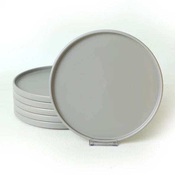 Keramika Mat Gri Stackable Servis Tabağı 27 Cm 6 Adet 995 - 4