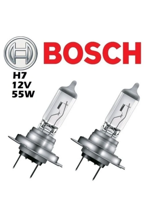 Bosch  H7 12v 55w Far Ampülü 2 Adet Set