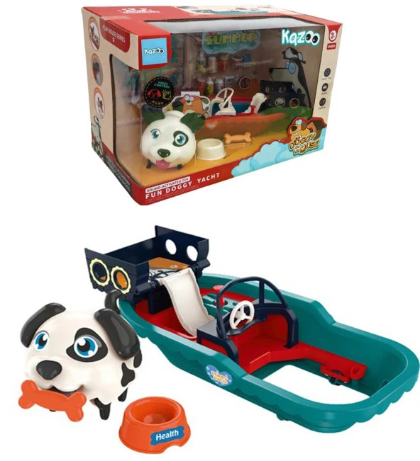 Ses ile kontrol Edilen, İnteraktif Yürüyen Havlayan Sevimli Köpek ve Su Püskürten Teknesi, Aksesuarları ile.... - 3
