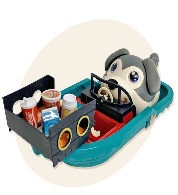 Ses ile kontrol Edilen, İnteraktif Yürüyen Havlayan Sevimli Köpek ve Su Püskürten Teknesi, Aksesuarları ile.... - 7