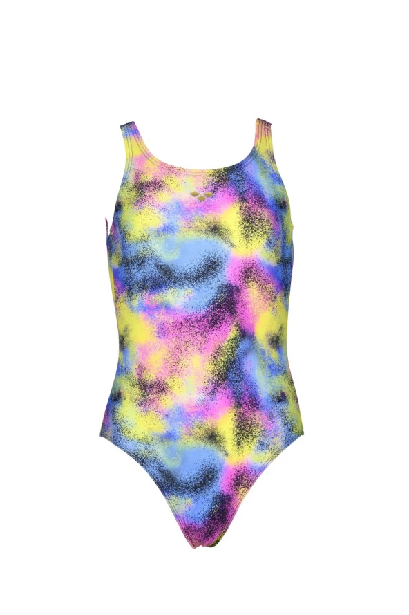 ARENA KIZ ÇOCUK YÜZÜCÜ MAYOSU GIRLS' SWIMSUIT U BACK ALLOVER 005216200 YZM UK BEDEN - Resim 4