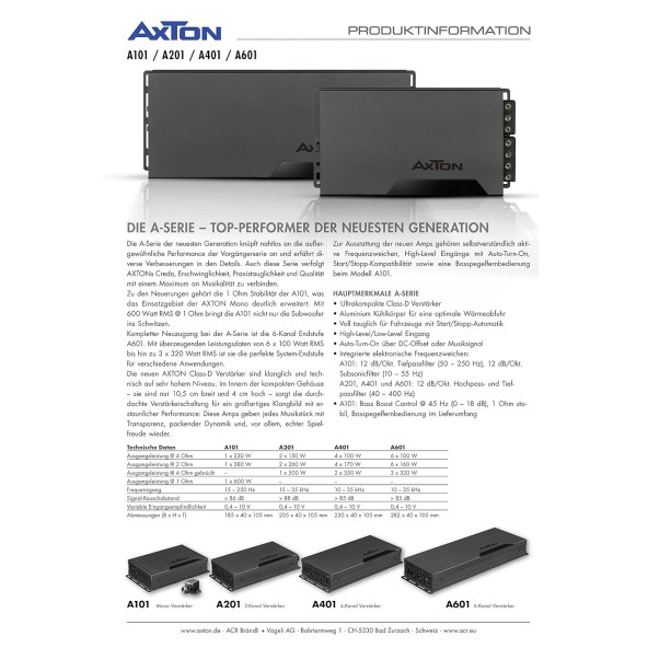 Axton A-201   Amplifier - Resim 4