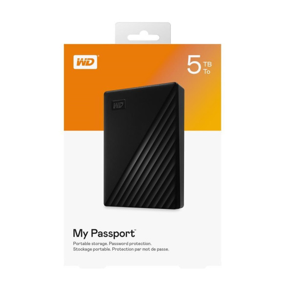 WD My Passport 5TB 2.5 inc USB 3.2 Siyah Taşınabilir Disk WDBPKJ0050BBK-WESN - 2