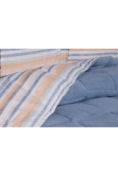 Mavi Comforter 4lü Battaniyeli Kışlık Uyku Seti - 2