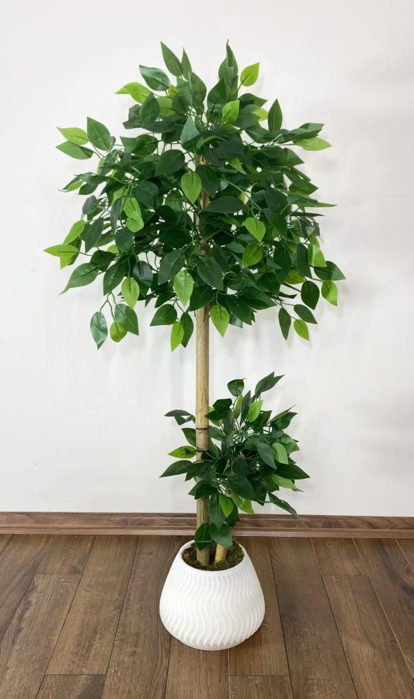 Yapay Benjamin ağacı Bambu Gövdeli  125cm