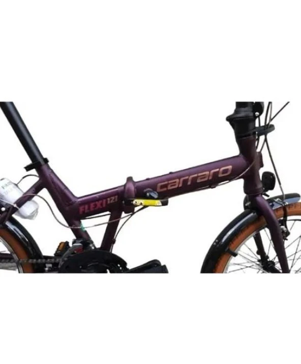 Carraro Flexi 121 20'' Jant 21 Vites V Fren Katlanır Bisiklet Mat Viola Bakır - 4