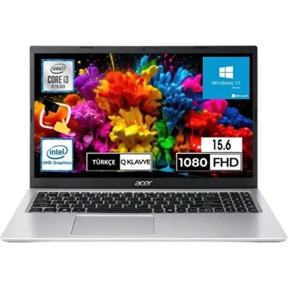 Acer Aspire 3 A315-58-36YJ I3-1115G4 8gb Ram 512SSD 15.6 Fhd W11 Gümüş Notebook Snertech