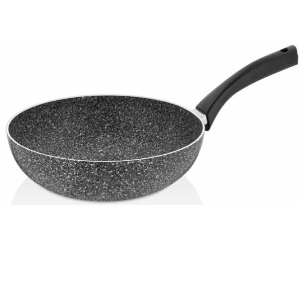 Taç Ultra Granit 28 cm Wok Tava Gri-3078