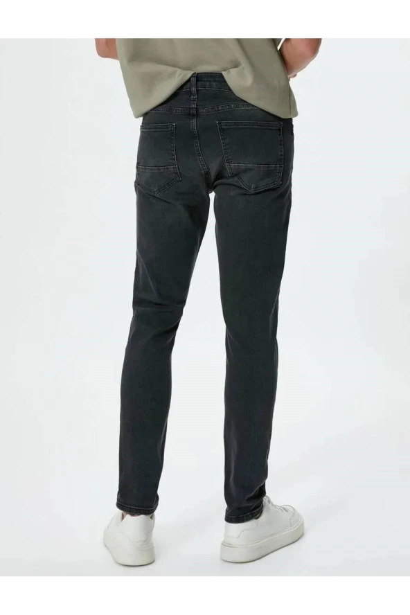 Skinny Fit Kot Pantolon - Michael Jean - Resim 4