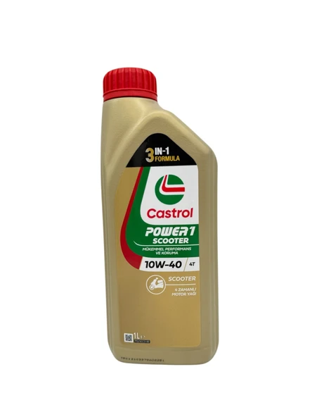 Castrol Power 1 Scooter 10w-40 1 Litre Motor Yağı - 1