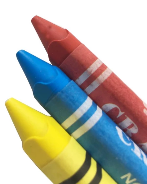 Bigpoint 12 Renk Jumbo Üçgen Mum Boya - Resim 2