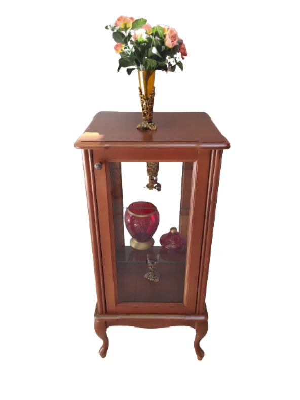 Gümüşlük 18479 ST KARE Model 98 Parlak Ceviz Kayın Lükens Aslan Ayak 2Raf El Yapı - 6