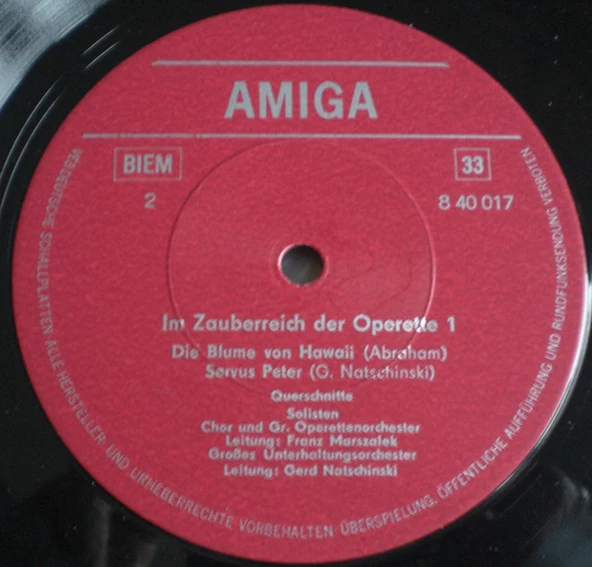 im Zauberreich Der Operette 1 - Hochzeitsnacht Im Paradies - Friedrich Schröder, Fred Raymond, Paul Abraham -  Im Zauberreich Der Operette 1 - Klasik Vinly plak alithestereo - 3