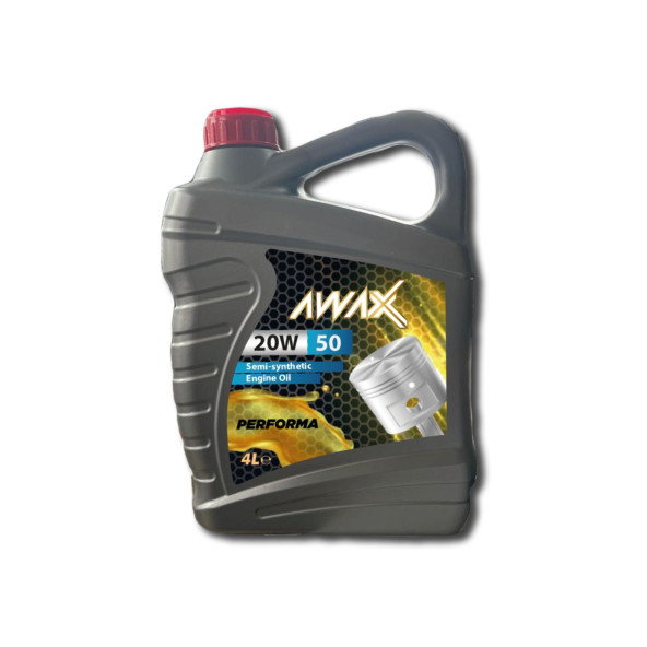 AWAX 20W50 4 LT MOTOR YAĞI 4 ADET KOLİLİ