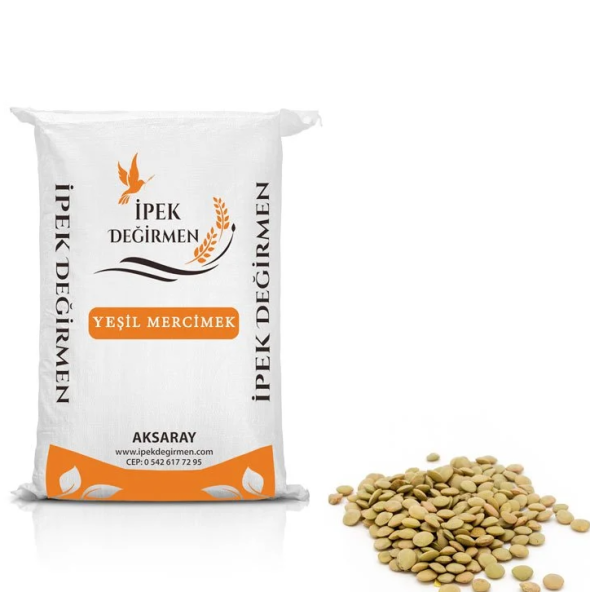 İpek Değirmen 2 Çeşit Yemeklik Kırmızı Mercimek Yeşil Mercimek 2 kg - 2