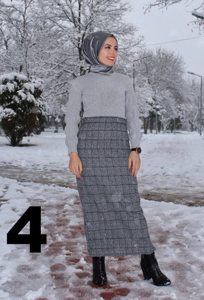 Kalem Etek Jakar Kazayağı Kışlık - 5