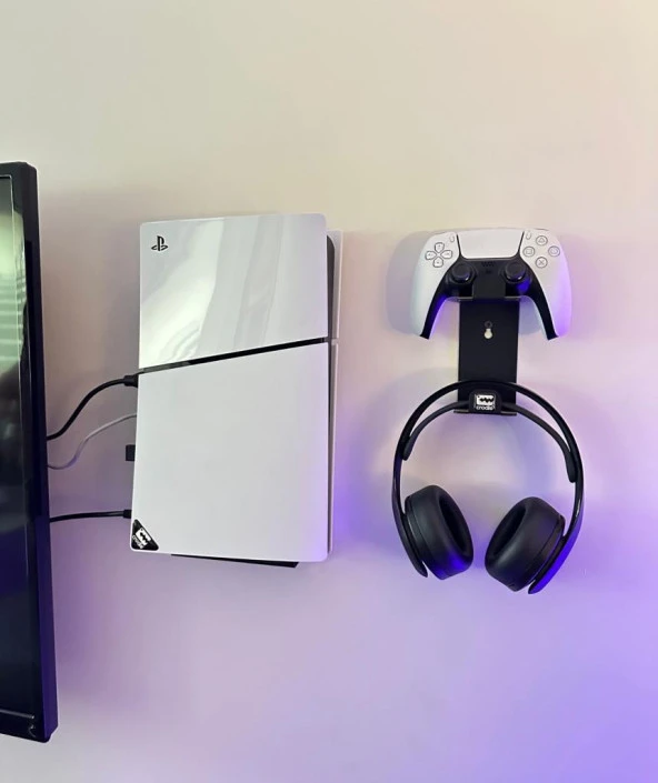 Playstation 5 Slim Duvar Standı ve Joystick Duvar Standı Gaming Aksesuar - 3