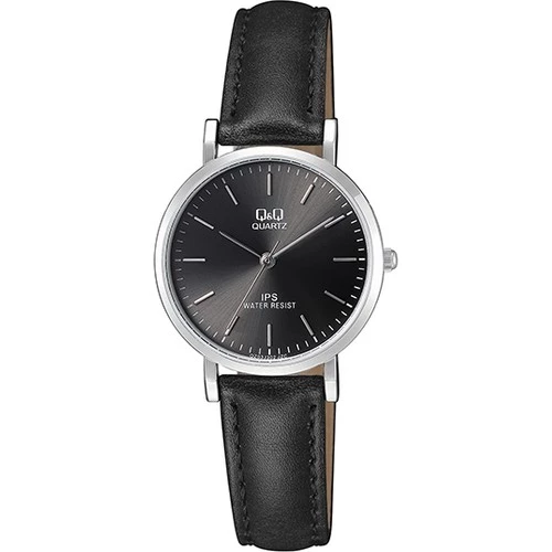 Q&Q QC103J002Y Siyah Deri Kordonlu Sevgili Çift Kol Saatleri - 3