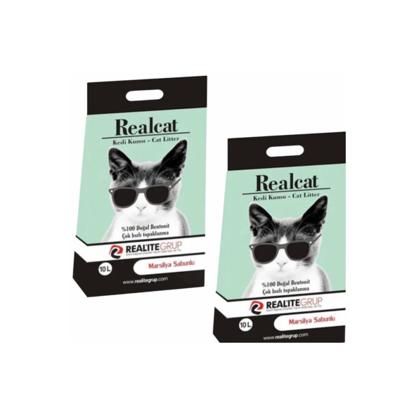 REAL Cat Marsilya Sabunlu Kedi Kumu 2x10 Lt