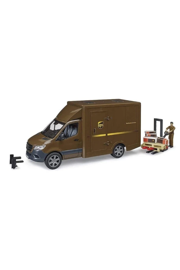 BRUDER MERCEDES BENZ SPRİNTER UPS KARGO ARACI TRANSPALET 02678