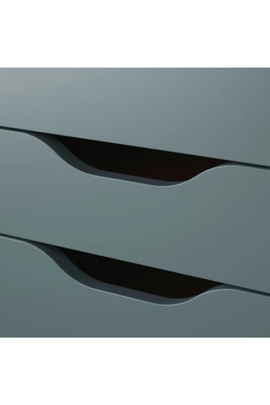 9 Çekmeceli Stoperli Çok Amaçlı Dolap, Şifonyer, 36x116 cm Keson - 4